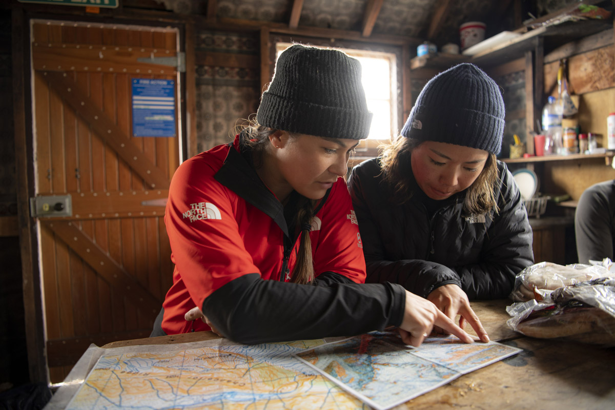 Planning the exit route, photo by Mark Watson