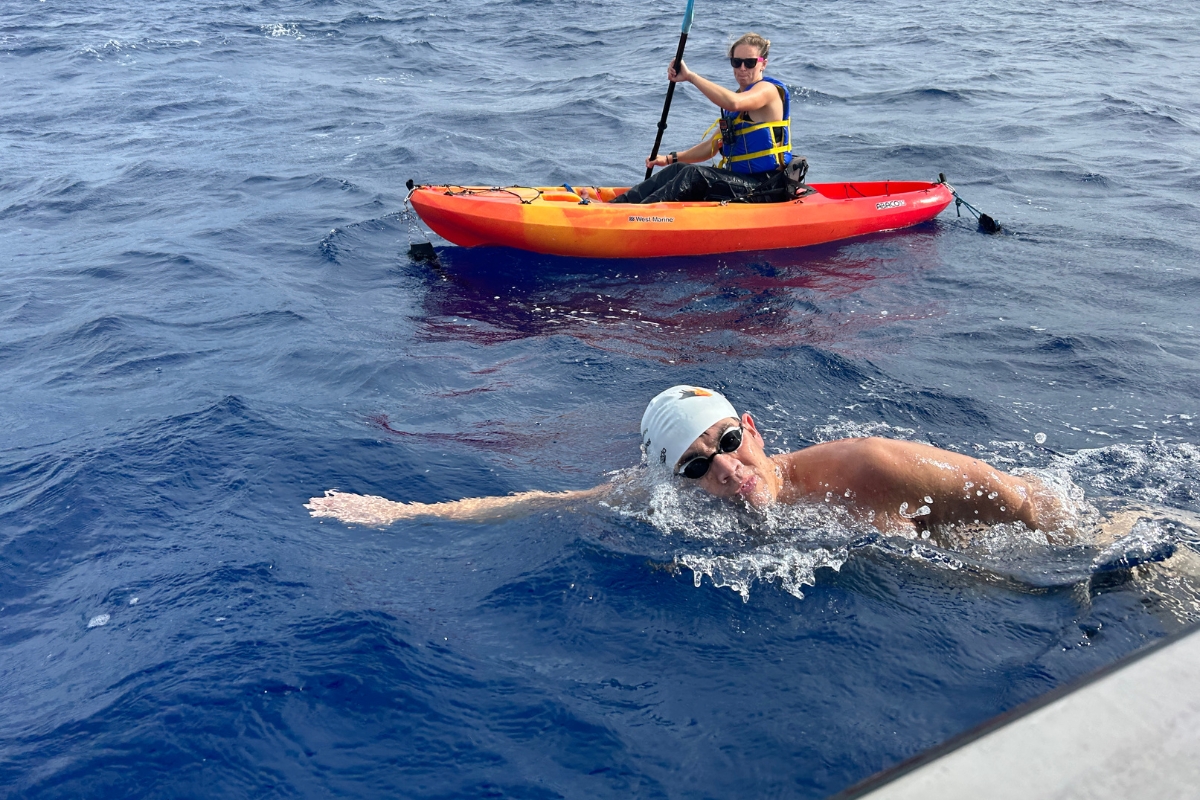 Andy Donaldson Swims the Molokai Channel